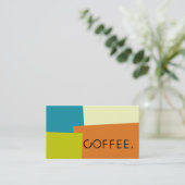 ロイヤリティコーヒーパンチモダンレトロ色 ロイヤリティカード (スタンド正面)