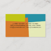 ロイヤリティコーヒーパンチレトロ色パターン ロイヤリティカード (裏面)