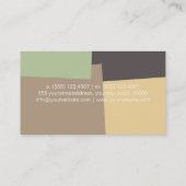 ロイヤリティコーヒーパンチレトロ色パターン#20 ロイヤリティカード (裏面)