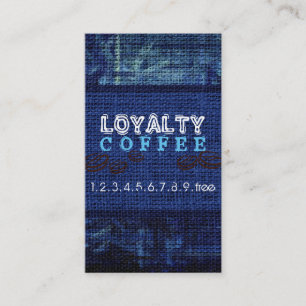 ロイヤリティコーヒーポンチバーラップルック#10 ロイヤリティカード