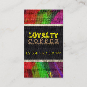 ロイヤリティコーヒーポンチバーラップルック#11 ロイヤリティカード