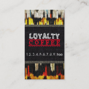 ロイヤリティコーヒーポンチバーラップルック#19 ロイヤリティカード