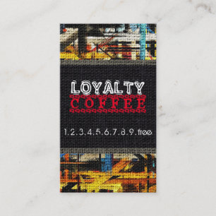 ロイヤリティコーヒーポンチバーラップルック#20 ロイヤリティカード