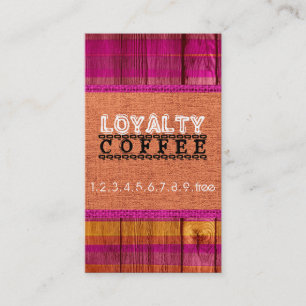 ロイヤリティコーヒーポンチバーラップルック#24 ロイヤリティカード