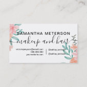 ロイヤリティコール桃フローラ水カラーハートスクリプト ロイヤリティカード (裏面)