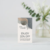 ロイヤリティサンキューハンドメイドスモールビジネス 割引カード (スタンド正面)