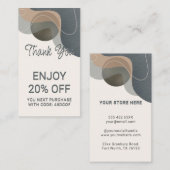 ロイヤリティサンキューハンドメイドスモールビジネス 割引カード (正面/裏面)