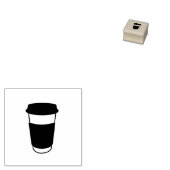 ロイヤリティシンプルカード用コーヒーカップ ラバースタンプ (押印)