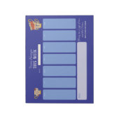 ロイヤリティティーフパーソナライズされたァーウィーク一覧 ノートパッド (回転)