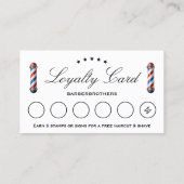 ロイヤリティトラベクラシックル理容師ポールホワミニマルイト 名刺 (裏面)