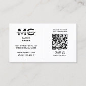 ロイヤリティトラベクラシックル理容師ポールホワミニマルイト 名刺 (正面)