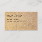 ロイヤリティパンチカード |バーラ素朴ップ&ウッドコーヒー ロイヤリティカード (裏面)