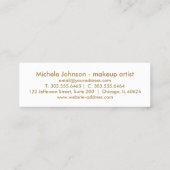 ロイヤリティパンチカード – ホットピンクグリッター – 白 ロイヤリティカード (裏面)