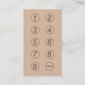 ロイヤリティパンチカード |モダンナチュラルヘアメイク ロイヤリティカード (裏面)