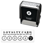 ロイヤリティパンチサークル番号割引 セルフインキングスタンプ (インサイチュ)