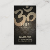 ロイヤリティパンチ |ヴィンテージダマスクヨガインストラクター ロイヤリティカード (正面)