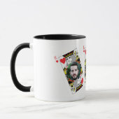 ロイヤリティフォトコラージュパーソナライズされたのようなパパを扱う マグカップ (左)