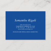 ロイヤリティブルーカニ用名刺 エンクロージャーカード (裏面)