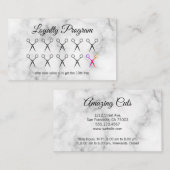 ロイヤリティプログラムスタイリスト大理石 ロイヤリティカード (正面/裏面)