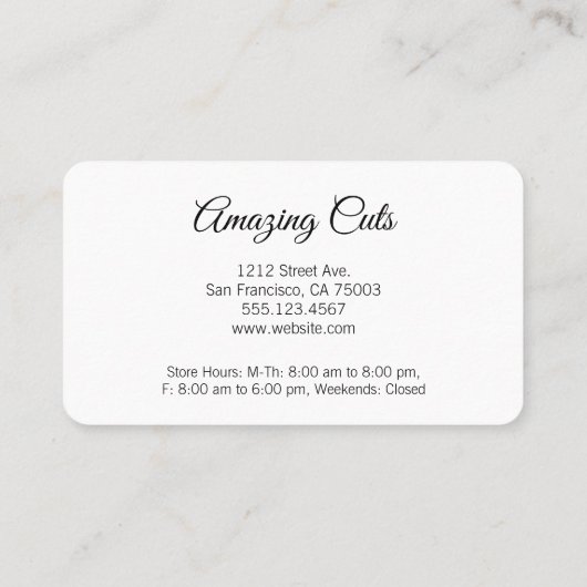 ロイヤリティプログラム水玉模様 ロイヤリティカード (裏面)