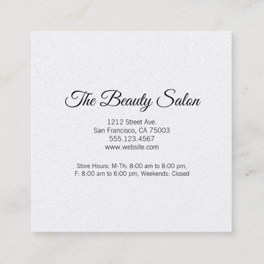 ロイヤリティプログラム/美しい金ゴールドグリッター ロイヤリティカード (裏面)