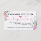 ロイヤリティミントピンクフローラ水色ハート10 ロイヤリティカード (裏面)