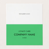 ロイヤリティモダンミニマリストエメラルド 名刺 (外部フラット)
