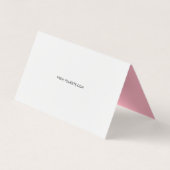 ロイヤリティモダンミニマルさくらんぼ花 名刺 (裏面)