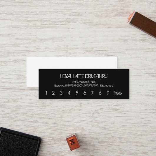 ロイヤリティラテミニロイヤリティドライブスルー ロイヤリティカード (正面/裏面インサイチュ)