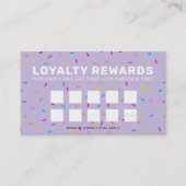 ロイヤリティリワードつや消しドリップパープル ロイヤリティカード (正面)