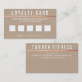 ロイヤリティリワードはっきりしたカードシンプルトレンディークラフト ロイヤリティカード (正面/裏面)