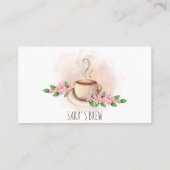 ロイヤリティリワードカードコーヒーショップカフェ 名刺 (裏面)