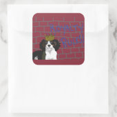 ロイヤリティルール – キングカバリエ – 四角ステッカー スクエアシール (バッグ)