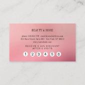 ロイヤリティートカルテグリッター5爪、 ネイルラーシュ美しい 名刺 (裏面)