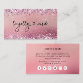 ロイヤリティートカルテグリッター5爪、 ネイルラーシュ美しい 名刺 (正面/裏面)