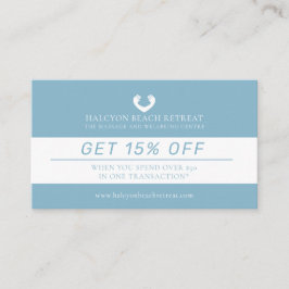 ロイヤリティ割引美しいヘルスマッサージ提供 ロイヤリティカード