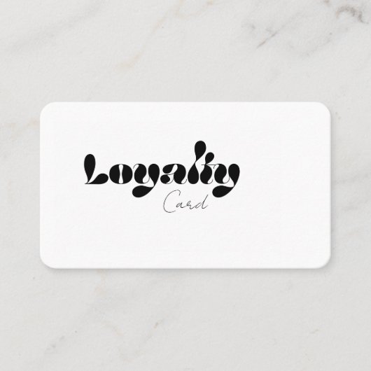 ロイヤリティ名刺 名刺 (正面)
