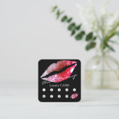 ロイヤリティ正方形カードメーキャップアーティスト ロイヤリティカード (スタンド正面)