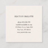 ロイヤリティ10爪、 ネイルの点滅美しい名刺 スクエア名刺 (正面)