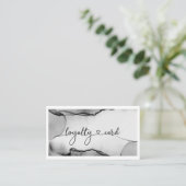 ロイヤリティ10爪、 ネイルの点滅美しい名刺 名刺 (スタンド正面)