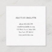 ロイヤリティ10爪、 ネイルまばたき水彩 スクエア名刺 (正面)