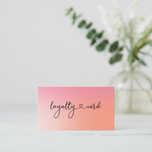 ロイヤリティ5爪、 ネイルの点滅美しい名刺 名刺 (スタンド正面)