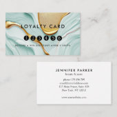 ロイヤリティ5爪、 ネイルまつげ美しいグリッター金ゴールド 名刺 (正面/裏面)