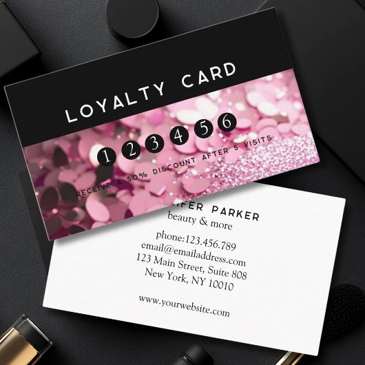 ロイヤリティ5爪、 ネイルまつげ美しいグリッター 名刺