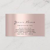 ロイヤリティ6メイクアップまつ毛ドリップパープルバラ 名刺 (裏面)