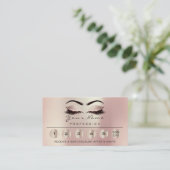 ロイヤリティ6メイクアップアイズラッシュグリッターバラ 名刺 (スタンド正面)