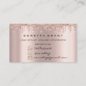 ロイヤリティ6メイクアップエステティシャンまつ毛バラソーシャル 名刺 (裏面)