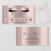 ロイヤリティ6メイクアップエステティシャンまつ毛バラ 名刺 (正面/裏面)