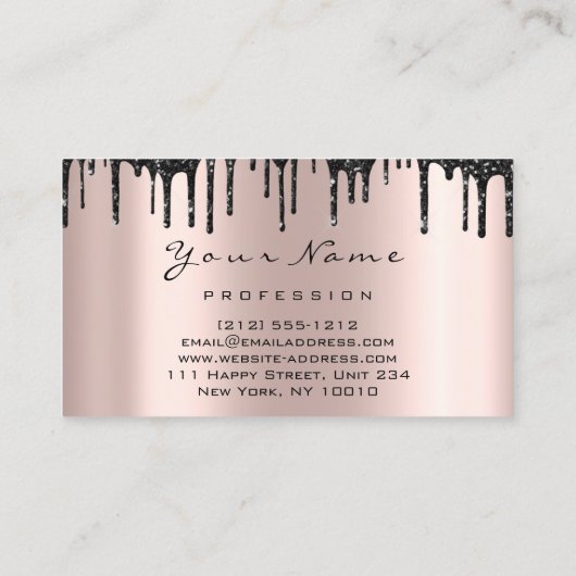 ロイヤリティ6メイクアップピンクまつ毛エクステンション 名刺 (裏面)