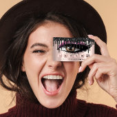 ロイヤリティ6メイクアップピンクまつ毛エクステンション 名刺